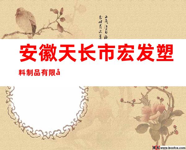 安徽天长市宏发塑料制品有限公司